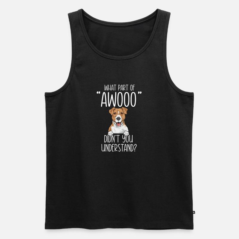 Jack Russell Terrier - Männer Premium Bio Tank Top - Schwarz