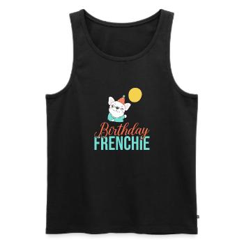 Cadeaux de bouledogue français - Débardeur bio Premium Homme - noir - Devant - Michal (187cm)