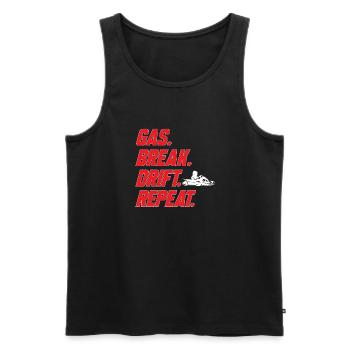 Go Kart Racing Karting Karting - Men's Premium Organic Tank Top - black - Front - Michal (187cm)
