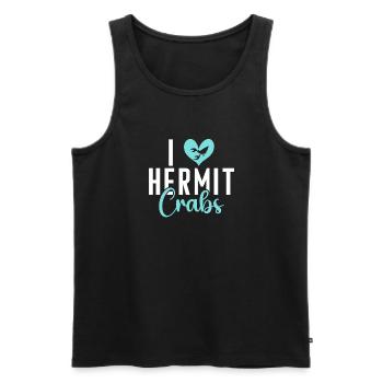 Hermit Crab Gifts - Men's Premium Organic Tank Top - black - Front - AI Model Male 178 light (178cm)