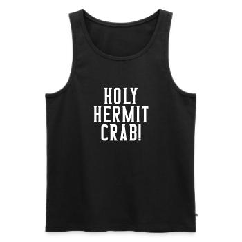 Cadeaux de crabe ermite - Débardeur bio Premium Homme - noir - Devant - Michal (187cm)
