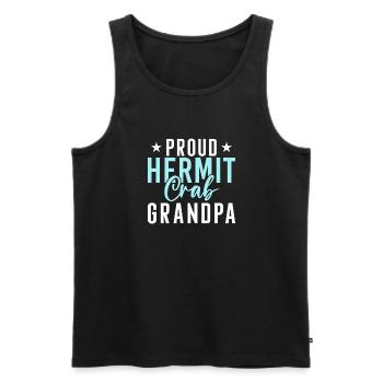 Einsiedlerkrebs-Geschenke - Männer Premium Bio Tank Top - Schwarz - Vorne - Michal (187cm)