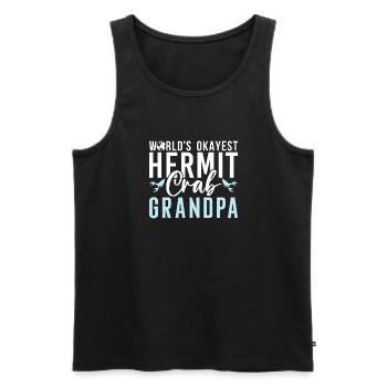 Einsiedlerkrebs-Geschenke - Männer Premium Bio Tank Top - Schwarz - Vorne - Michal (187cm)