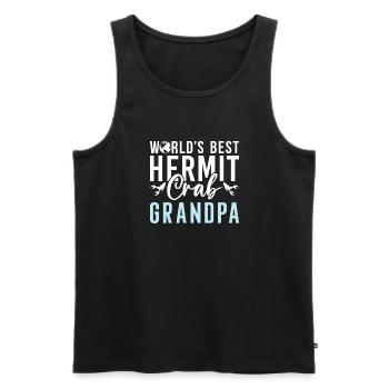 Einsiedlerkrebs-Geschenke - Männer Premium Bio Tank Top - Schwarz - Vorne - Michal (187cm)
