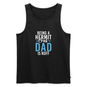 Einsiedlerkrebs-Geschenke - Männer Premium Bio Tank Top - Schwarz - Vorne - Michal (187cm)