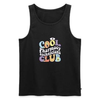 Cool Pharmacy Technicians Club Pharm Tech Squad - Männer Premium Bio Tank Top - Schwarz - Vorne - AI Model Male 178 light (178cm)