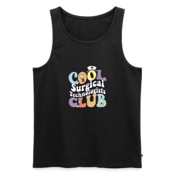 Cool Surgical Technologists Club Medical - Männer Premium Bio Tank Top - Schwarz - Vorne - AI Model Male 178 light (178cm)
