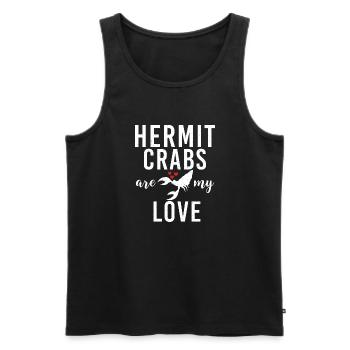 Hermit Crab Gifts - Men's Premium Organic Tank Top - black - Front - AI Model Male 178 light (178cm)