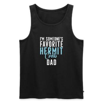 Hermit Crab Gifts - Men's Premium Organic Tank Top - black - Front - Michal (187cm)