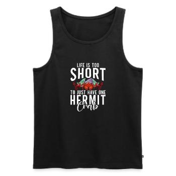 Hermit Crab Gifts - Men's Premium Organic Tank Top - black - Front - AI Model Male 178 light (178cm)