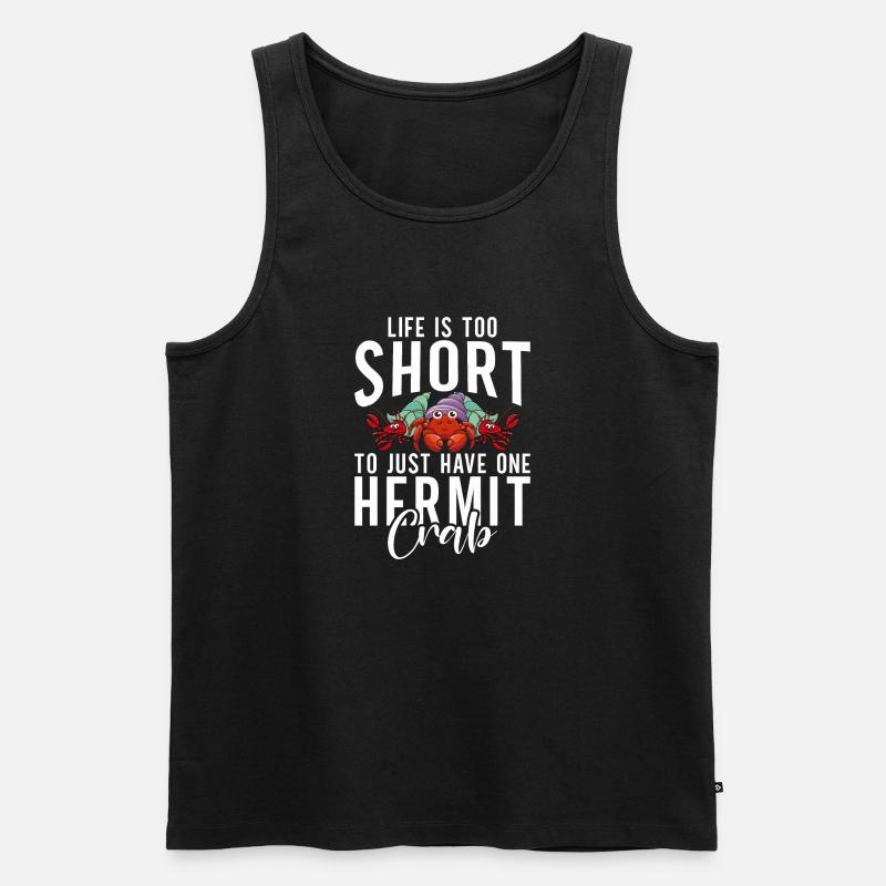 Einsiedlerkrebs-Geschenke - Männer Premium Bio Tank Top - Schwarz