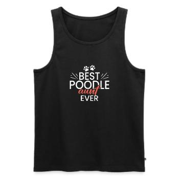 Geschenke zum Suchbegriff: "Pudel" - Männer Premium Bio Tank Top - Schwarz - Vorne - Michal (187cm)