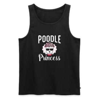 Poodle Gifts - Männer Premium Bio Tank Top - Schwarz - Vorne - Michal (187cm)