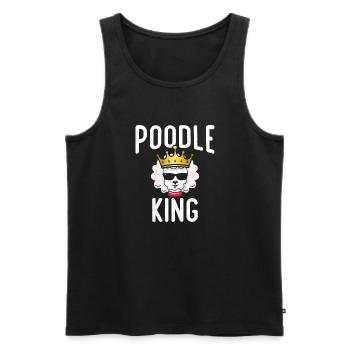 Poodle Gifts - Männer Premium Bio Tank Top - Schwarz - Vorne - Michal (187cm)