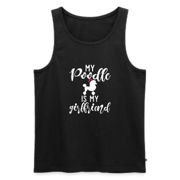 Cadeaux Caniche - Débardeur bio Premium Homme - noir - Devant - Michal (187cm)