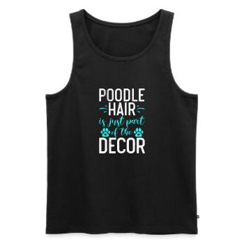 Poodle Gifts - Männer Premium Bio Tank Top - Schwarz - Vorne - Michal (187cm)