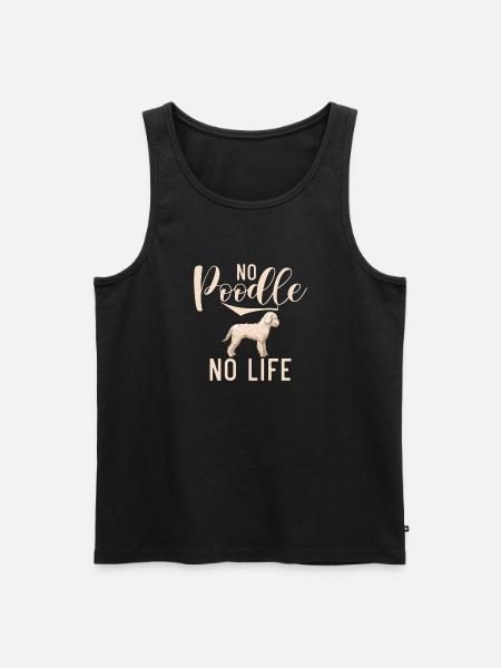 Cadeaux Caniche - Débardeur bio Premium Homme - noir