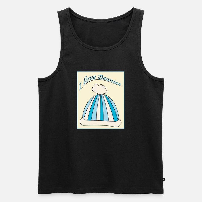 Beanie - Männer Premium Bio Tank Top - Schwarz