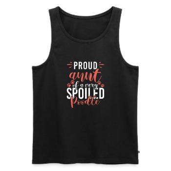 Poodle Gifts - Männer Premium Bio Tank Top - Schwarz - Vorne - Michal (187cm)