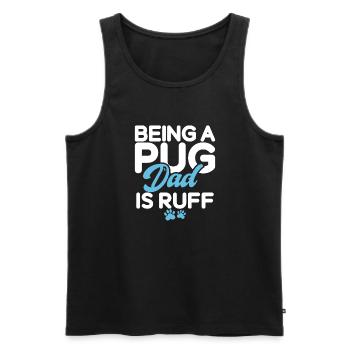 Pug Gifts for Pug Lovers - Männer Premium Bio Tank Top - Schwarz - Vorne - Michal (187cm)