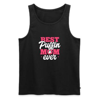 puffin, puffin, auks, lunde - Men's Premium Organic Tank Top - black - Front - AI Model Male 178 light (178cm)