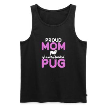 Pug Gifts for Pug Lovers - Männer Premium Bio Tank Top - Schwarz - Vorne - AI Model Male 178 light (178cm)