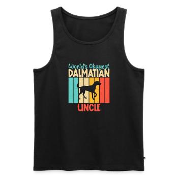 Gifts for Dalmatian Lovers - Männer Premium Bio Tank Top - Schwarz - Vorne - AI Model Male 178 light (178cm)
