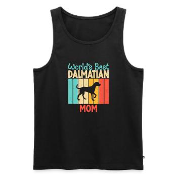 Gifts for Dalmatian Lovers - Men's Premium Organic Tank Top - black - Front - Michal (187cm)