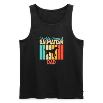 Gifts for Dalmatian Lovers - Männer Premium Bio Tank Top - Schwarz - Vorne - AI Model Male 178 light (178cm)