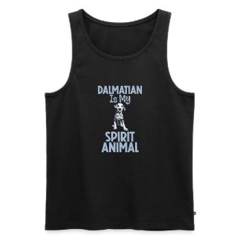 Gifts for Dalmatian Lovers - Männer Premium Bio Tank Top - Schwarz - Vorne - AI Model Male 178 light (178cm)