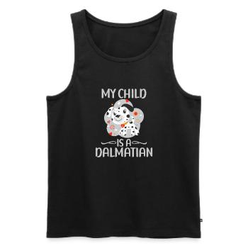 Gifts for Dalmatian Lovers - Männer Premium Bio Tank Top - Schwarz - Vorne - Michal (187cm)