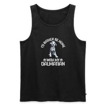 Gifts for Dalmatian Lovers - Männer Premium Bio Tank Top - Schwarz - Vorne - Michal (187cm)