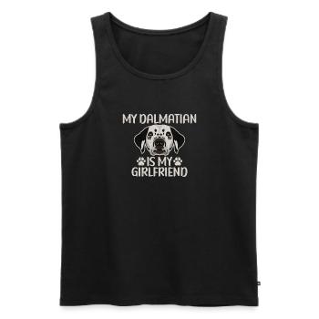 Gifts for Dalmatian Lovers - Men's Premium Organic Tank Top - black - Front - Michal (187cm)
