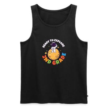 Back To School Day Ready to Explore 2nd Grade - Männer Premium Bio Tank Top - Schwarz - Vorne - Michal (187cm)
