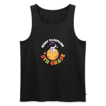 Back To School Day Ready to Explore 5th Grade - Männer Premium Bio Tank Top - Schwarz - Vorne - Michal (187cm)