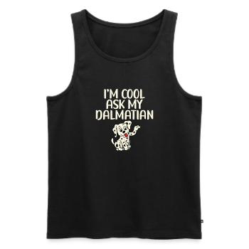 Gifts for Dalmatian Lovers - Männer Premium Bio Tank Top - Schwarz - Vorne - Michal (187cm)