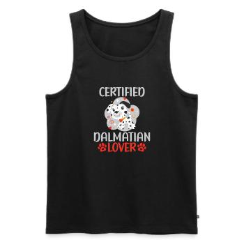 Gifts for Dalmatian Lovers - Männer Premium Bio Tank Top - Schwarz - Vorne - Michal (187cm)