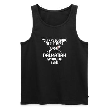 Gifts for Dalmatian Lovers - Männer Premium Bio Tank Top - Schwarz - Vorne - Michal (187cm)