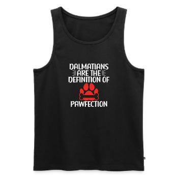 Gifts for Dalmatian Lovers - Männer Premium Bio Tank Top - Schwarz - Vorne - Michal (187cm)