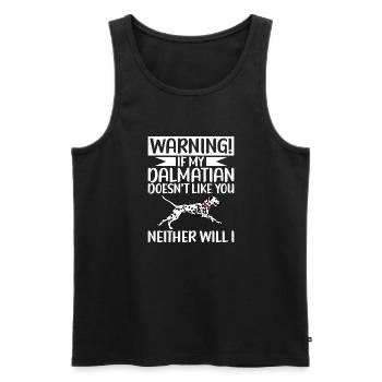 Gifts for Dalmatian Lovers - Männer Premium Bio Tank Top - Schwarz - Vorne - AI Model Male 178 light (178cm)