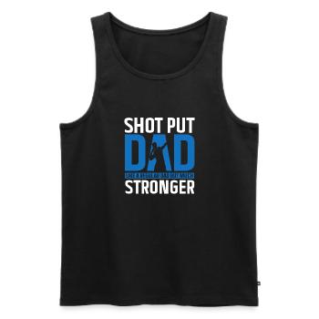Kugelstoßen Werfen Leichtathletik - Männer Premium Bio Tank Top - Schwarz - Vorne - Michal (187cm)
