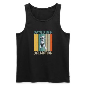 Gifts for Dalmatian Lovers - Männer Premium Bio Tank Top - Schwarz - Vorne - Michal (187cm)