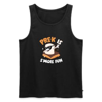 Pre K Is Smore Fun Dabbing Marshmallow Kids Campfi - Männer Premium Bio Tank Top - Schwarz - Vorne - AI Model Male 178 light (178cm)