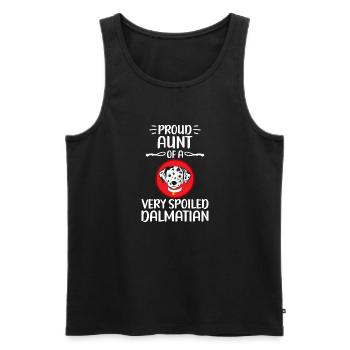 Gifts for Dalmatian Lovers - Männer Premium Bio Tank Top - Schwarz - Vorne - Michal (187cm)
