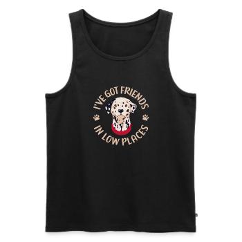 Gifts for Dalmatian Lovers - Männer Premium Bio Tank Top - Schwarz - Vorne - AI Model Male 178 light (178cm)