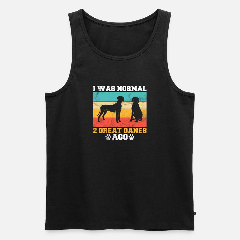 Great Dane Gifts - Männer Premium Bio Tank Top - Schwarz