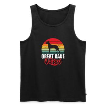 Great Dane Gifts - Männer Premium Bio Tank Top - Schwarz - Vorne - Michal (187cm)