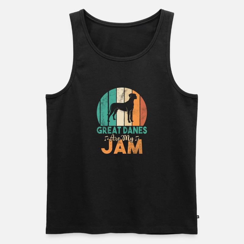 Great Dane Gifts - Männer Premium Bio Tank Top - Schwarz