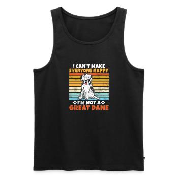 Great Dane Gifts - Männer Premium Bio Tank Top - Schwarz - Vorne - Michal (187cm)