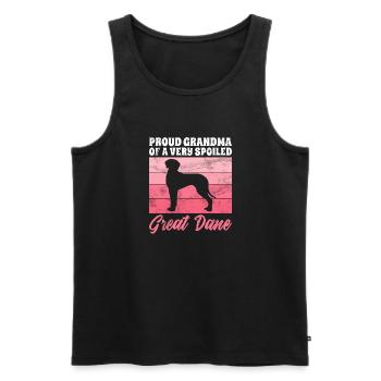 Great Dane Gifts - Männer Premium Bio Tank Top - Schwarz - Vorne - Michal (187cm)